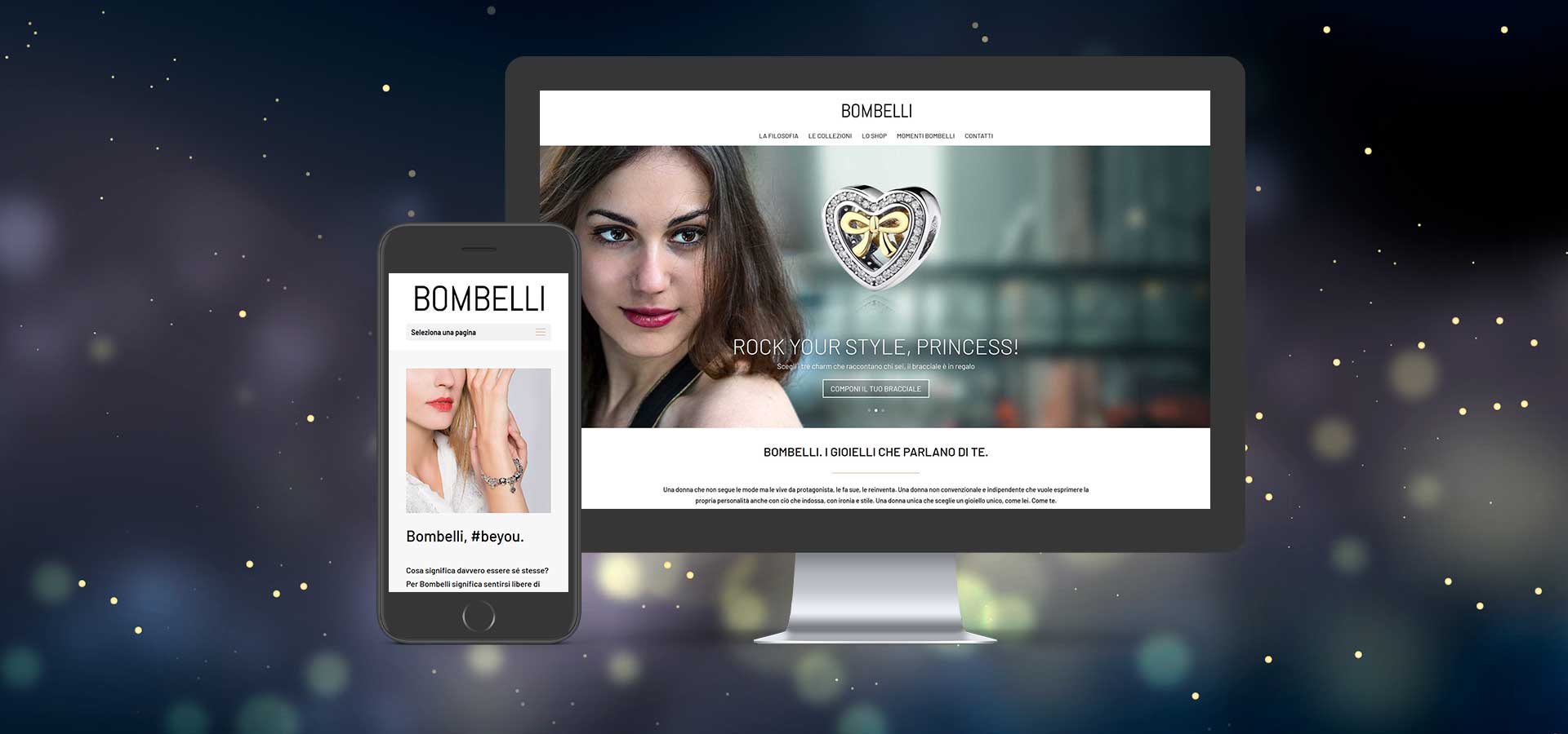 Realizzazione siti web mobile first ux design Bombelli Gioielli Unique