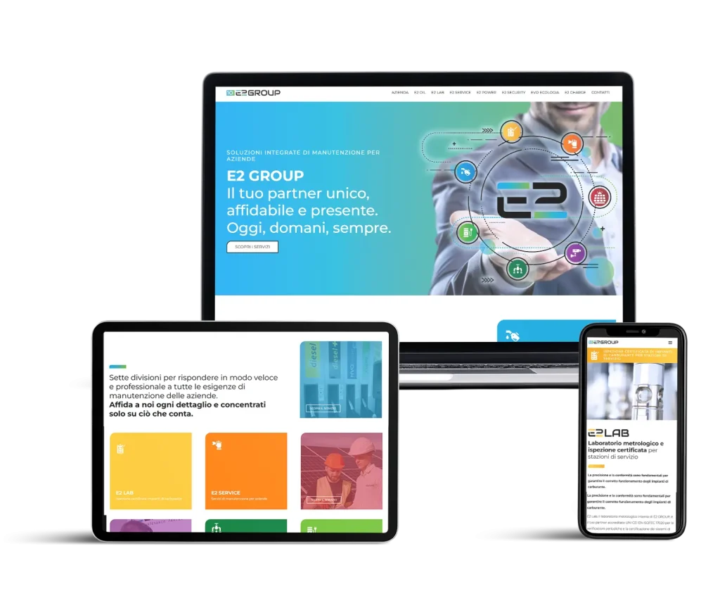 Website Design e Ottimizzazione SEO E2 GROUP